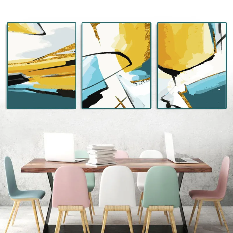 

3 Pcs/Set oil paint painting by numbers diy picture drawing coloring on canvas painting by hand wall paint landscape