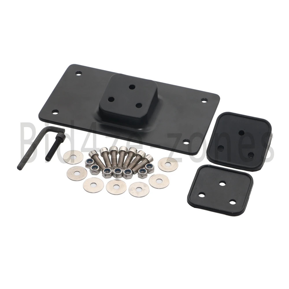 

Black/Chrome Laydown License Plate Frame Mounting Tilt Bracket For Harley Dyna Or Any Model With Similar 3-hole Bolt Pattern