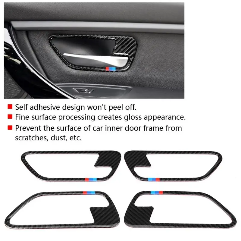 

4pcs Car Inner Door Handle Frame Cover Trim for BMW F30/F34 3series 3GT 2013 2014 2015 2016 2017 2018 Auto Accessories