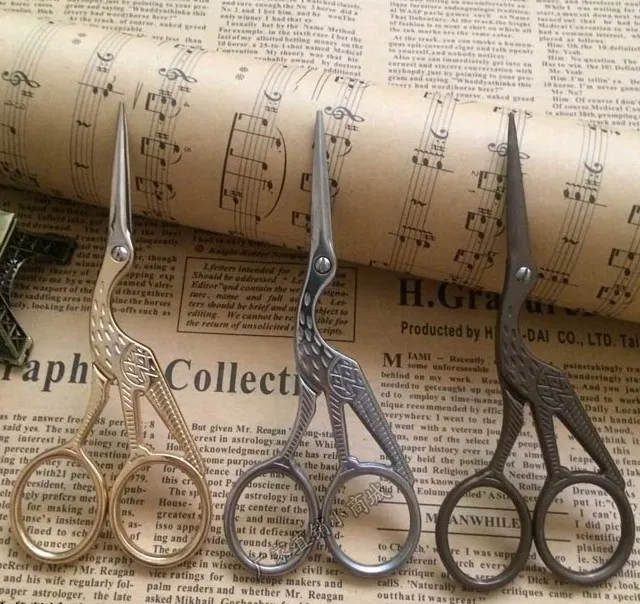 

1PC High Steel Crane Shape Tailor's Scissors Cross-stitch Dressmaking Scissors Sewing Embroidery Measures Household Craft
