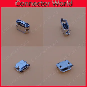 

100pcs/lot Micro USB Plug Socket Phone Data Connetor jack Small Horn for Repairing Mobile Phone DIY Accessories replacement