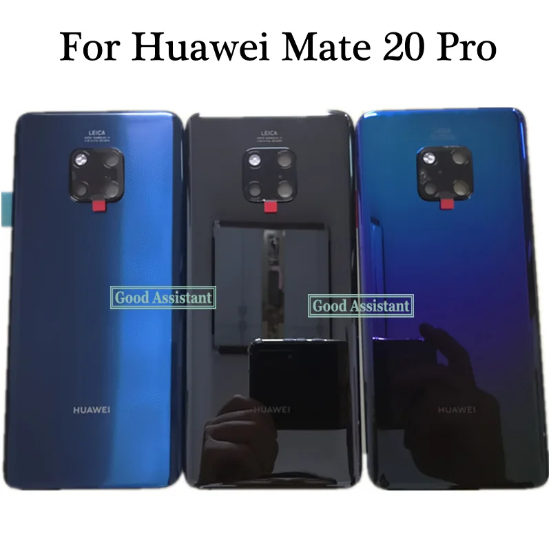 Для huawei Коврики 20 Pro LYA-L09 LYA-AL10 LYA-TL00 задняя Батарея крышка дверца батарейного Корпус задняя Стекло объектив Запасные части