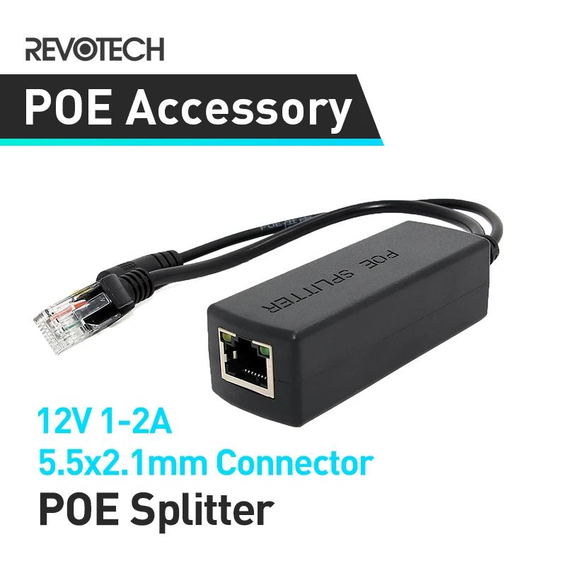 Фирменная новинка 10/100 м PoE сплиттер с IEEE 802.3af Стандартный& 12V 1A Выход 5,5x2,1 мм разъем Мощность over Ethernet для IP Камера