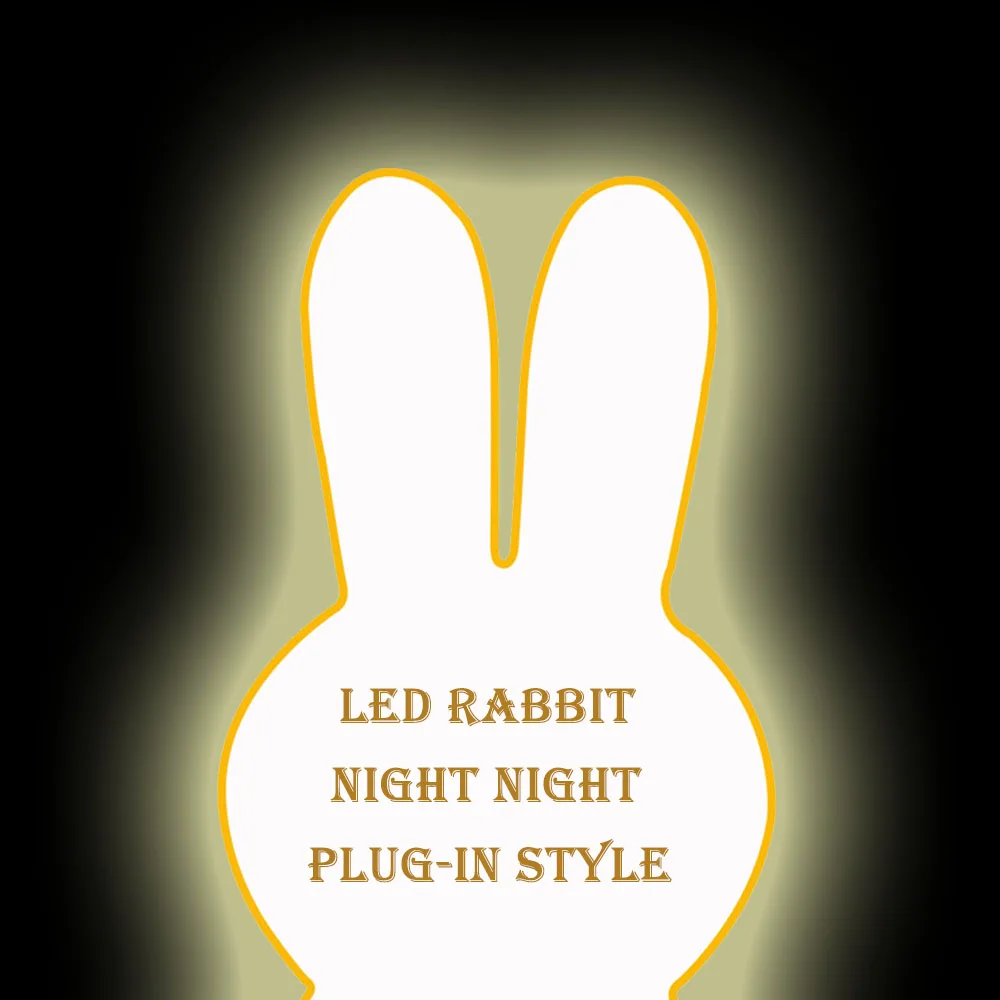

Height 80CM Rabbit Dimmable Led Night Light Lamp For Baby Kids Gift Animal Cartoon Bedroom Living Room Decorative