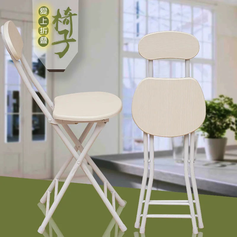 

Plate-type Folding Office Chair Modern Simple Home Table Stool Outdoor Portable Backrest Chair Fashion Office Training Chair