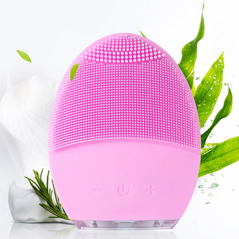 Electric Facial Cleansing Brush Silicone Sonic Multifunctional Cleanser Waterproof USB Rechargeable Skin Care Beauty Tool