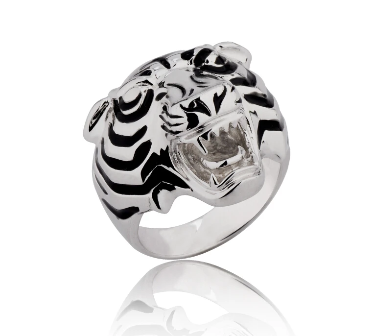 

925 sterling silver jewelry leopard panther ring wholesale men's fashion rings leading sportsman domineering men's jewelry