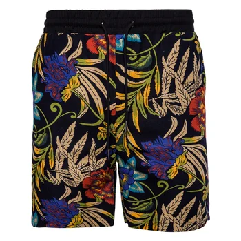 

Men's New Fashion Casual Joker Irregular Flower Beach Pocket Shorts Loose Casual Five Shorts