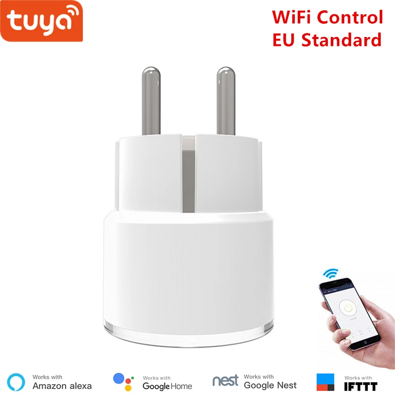 

Mumubiz Wireless smart home WiFi Plug 10A EU standard Smart Socket Power Monitor Tuya Smart App Control For Domotica Home System