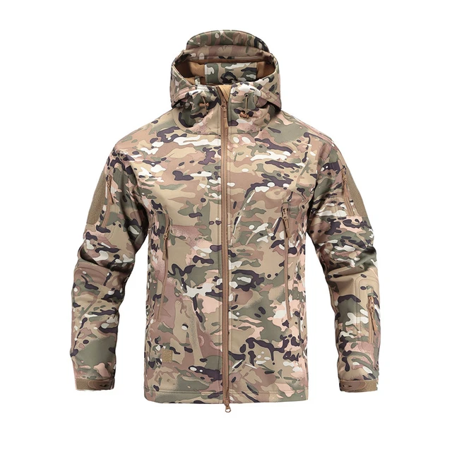 Tree Camo - Multi Pocket Soft Shell Fishing Jacket 2XL