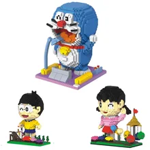 HC Конструкторы японского аниме строительные игрушки милые Doraemon модели мультфильм данные аукциона Кирпичи Детские игрушки Дети brinquedos подарок