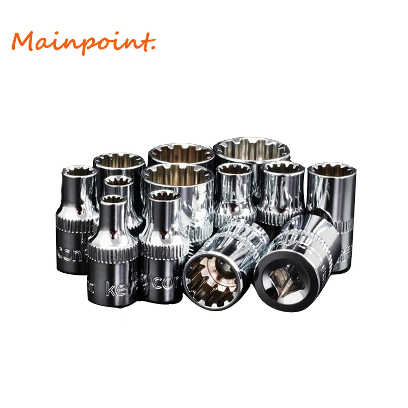Набор торцевых гаечных ключей 12 точек 1/4 дюйма (6 3 мм) 13 шт.|spanner socket|tools wrenchhand tools