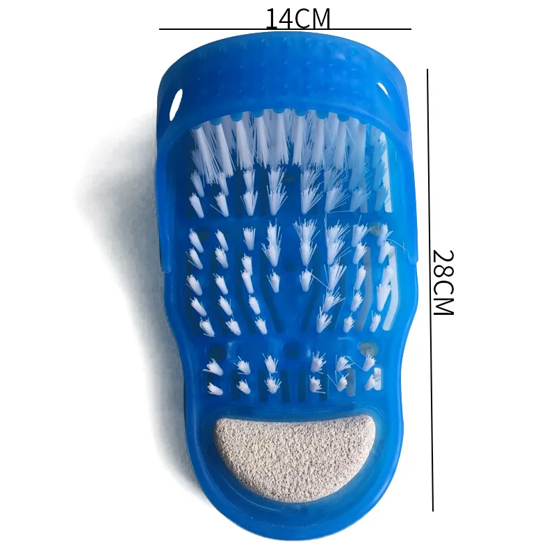 Plastic Bath Shower Feet Massage Slippers Bath Shoes Brush Pumice Stone