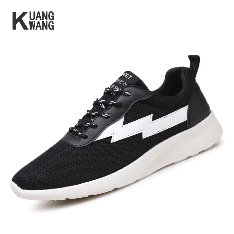 

2017 Top Quality Mesh Lace Up Old School Fashion Casual Shoes Colorful Lightning Storm Pattern Men's Shoes Street Revenge