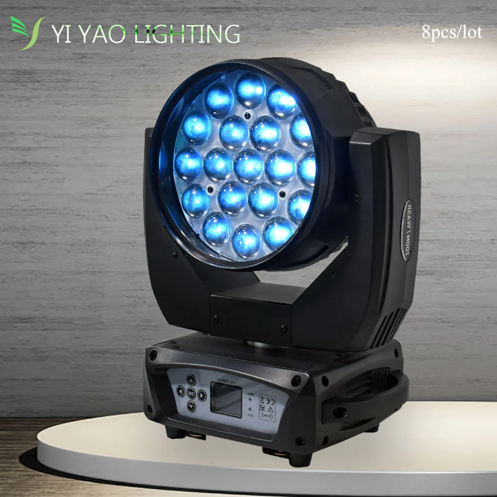 

Disco DMX 19X15W RGBW Stage Light Moving Head Beam Party DMX-512 DJ