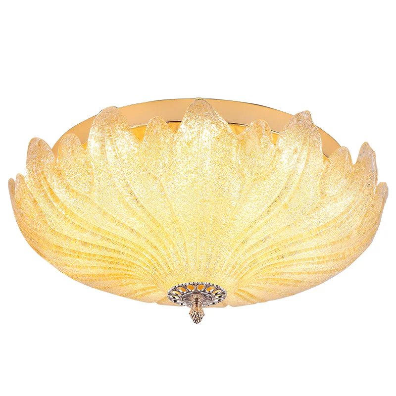 

European style LED ceiling lamp round bedroom lamp modern living room lamp crystal lamp positive flower ceiling light ZA914