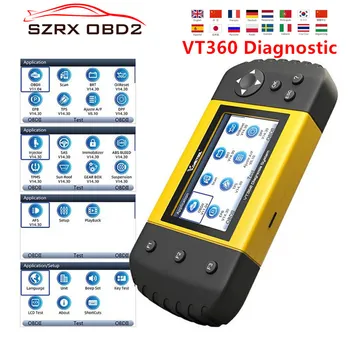 

VDIAGTOOL VT360 OBDII Car Diagnostic Tool ABS Airbag SAS BRT EPB DPF TPA TPMS Immo Oil Reset Injector OBD2 Automotive Scanner