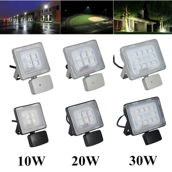 

Kaigelin 10Pcs LED Sensor Floodlight 10W 20W 30W 220V Induction Flood Light LED Spotlight Lamp For Street Wall Outdoor Lighting