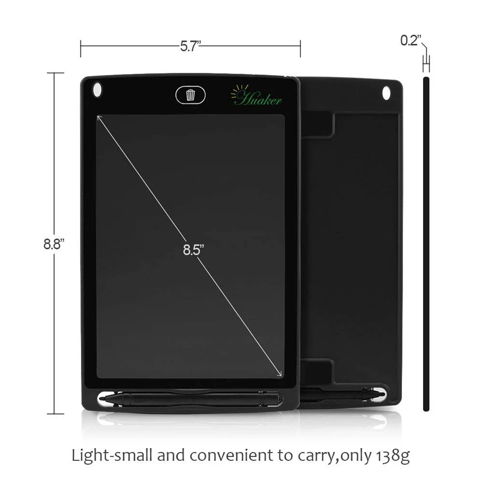 Портативный Смарт 8,5 'lcd цифровой планшет для письма почерк графический планшет для рисования 5 цветов доска