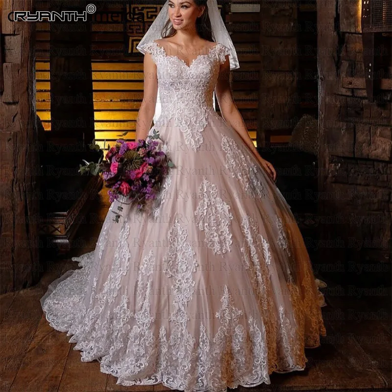 Роскошное платье Vestido de noiva, сексуальное кружевное бальное платье с открытой спиной, свадебное платье, Новое поступление 2019, платье