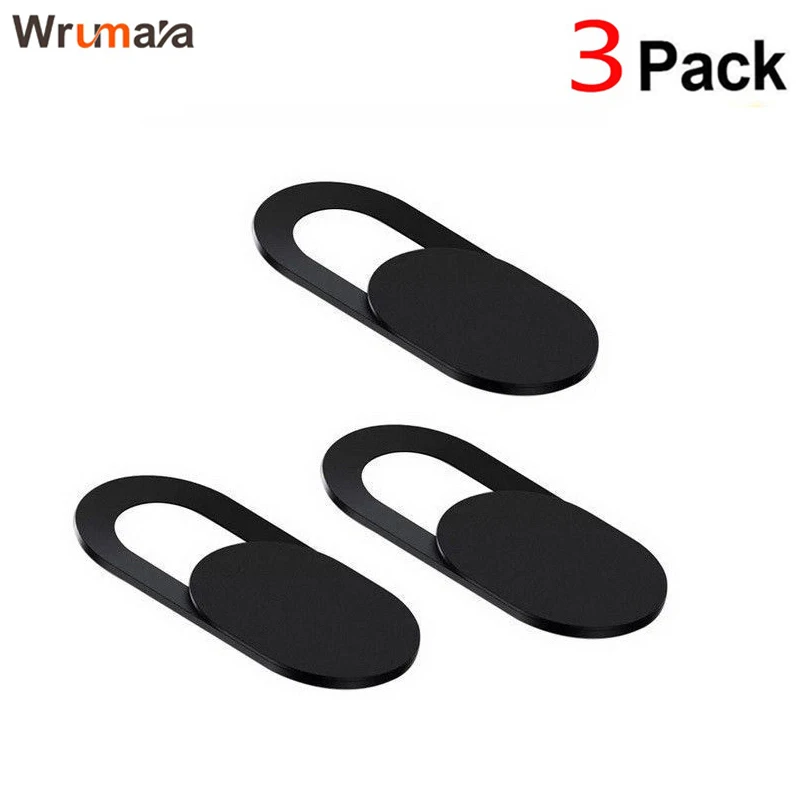 

Wrumava 3PC Ultra Thin WebCam Cover Shutter Slider Plastic Camera Cover For iPhone PC Laptops Mobile Phone Lens Privacy Sticker