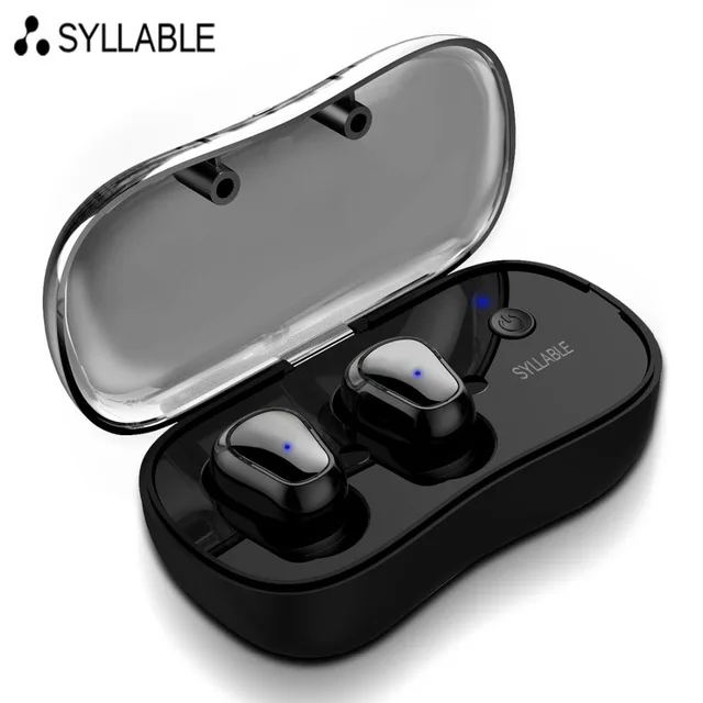 SYLLABLE D900P TWS Bluetooth V5.0 Earphone for Phone HD Communication Portable True Wireless Stereo Earbud Waterproof Headset soonhua portable tws bluetooth hifi stereo earphone true wireless earbud waterproof hd communication headset handsfree for phone