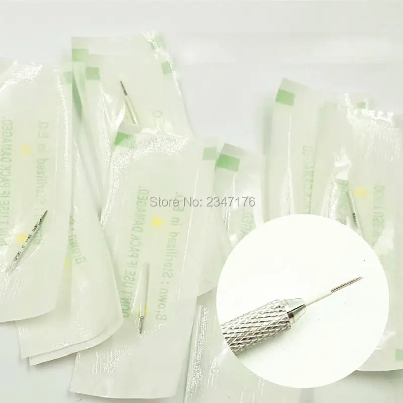 

50pcs Permanent Makeup Eyebrow Tattoo Round Needles Microblading Needle 3D Eyebrow Embroidery 3RL/4RL/5RL Fog Round Needle