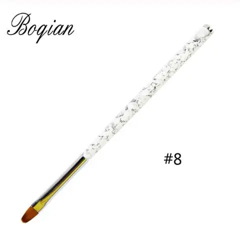BQAN двойной головкой 5/7 мм лайнер, щетка для ногтей цветочный Рисунок Краски с украшением в виде кристаллов ручка нейл-арта маникюрная пилка искусства