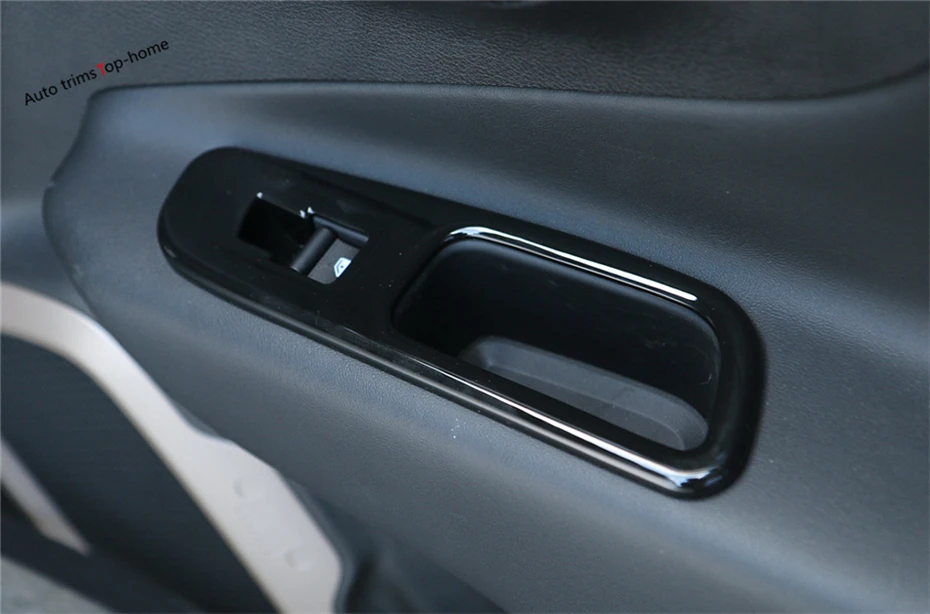 

6 Colors For Choice ! For Jeep Renegade 2015 2016 ABS Inner Door Armrest Window Lift Button Cover Trim 4 Pcs