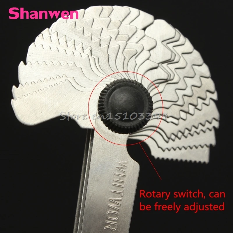 52 шт. мерный прибор для измерения стальной резьбы|screw pitch gauge|thread measuringthread gage |
