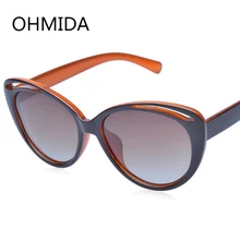 OHMIDA Nueva Moda gafas de Sol Polarizadas Mujeres Gafas de Sol de Diseñador de la Marca Vintage Retro Cat Eyes Gafas de Sol Chicas Gafas de Sol