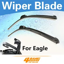 2PCS Car-Styling 18″+22″ AERO Soft Rubber Wiper Blades Windshield Wipers Bracketless Frameless For Eagle Summit 1992-1996