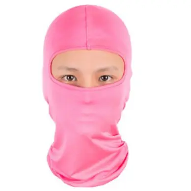 Маска для езды на мотоцикле, лыжах, шеи, для защиты, для улицы, Балаклава, маска на все лицо, Ультра тонкая, дышащая, ветрозащитная - Цвет: pink