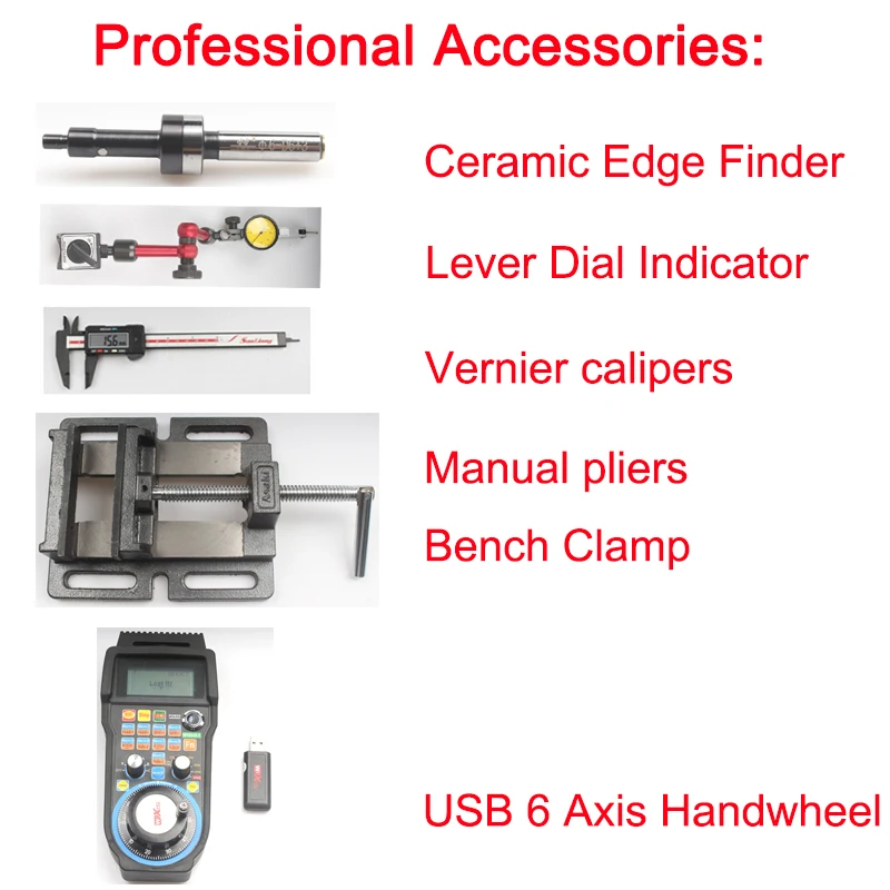 Аксессуары для ЧПУ, центровые стержни, маховик с ЧПУ, маховик, маховик, рычаг, индикатор циферблата, Ручные плоскогубцы, скамья, зажим, электронные Штангенциркули, брикетирование