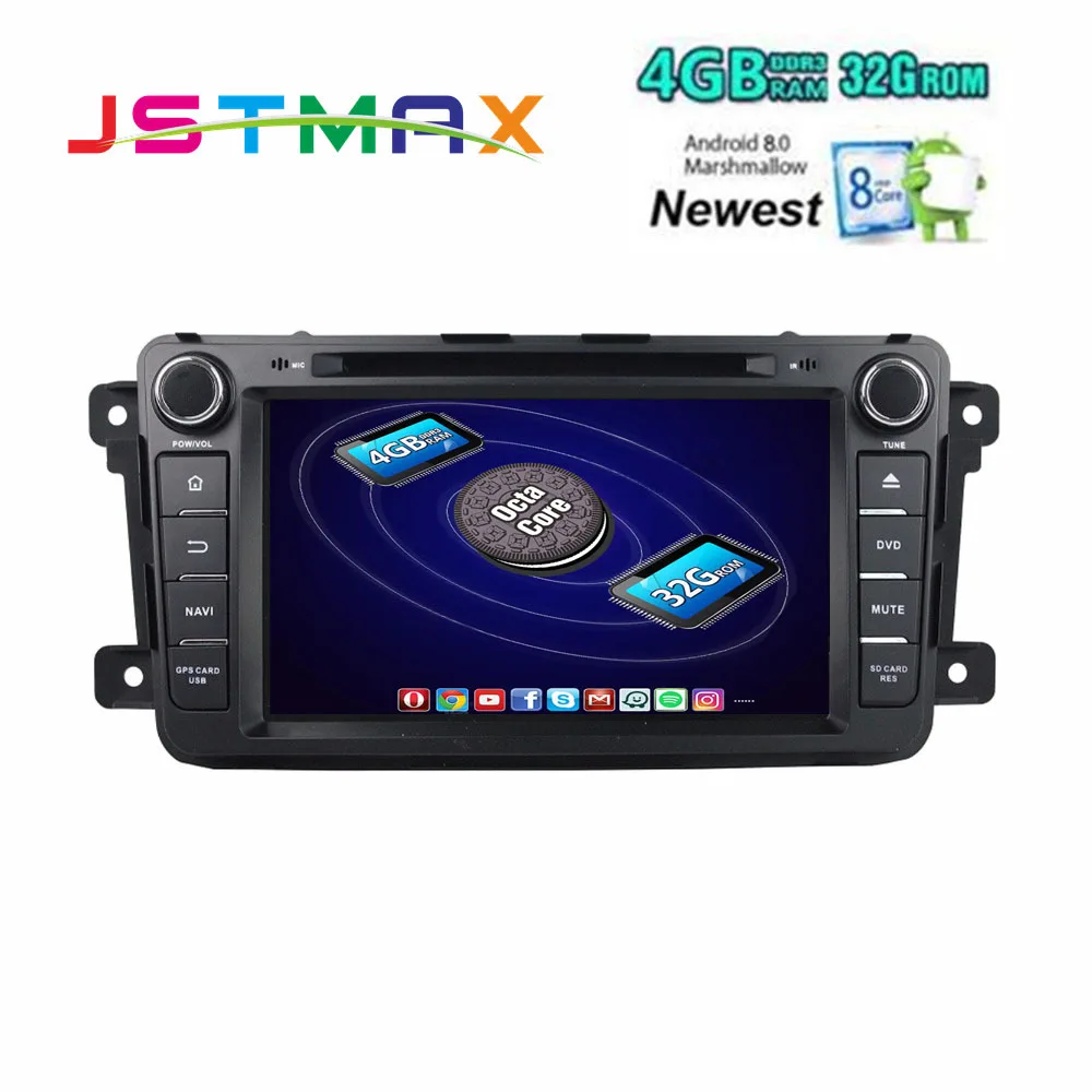 

Android8.0 2Din Car DVD Player For Mazda CX9 CX 9 8" GPS Navigation 4G RAM 32G ROM Phone Link Bluetooth RDS Car Radio Fast Boot