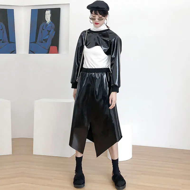 Black Wide Irregular Korea Dll2868 Color length Spring Ankle Leg Summer xitao 2019 Fashion Solid Pants Female Straight New T0BnAq