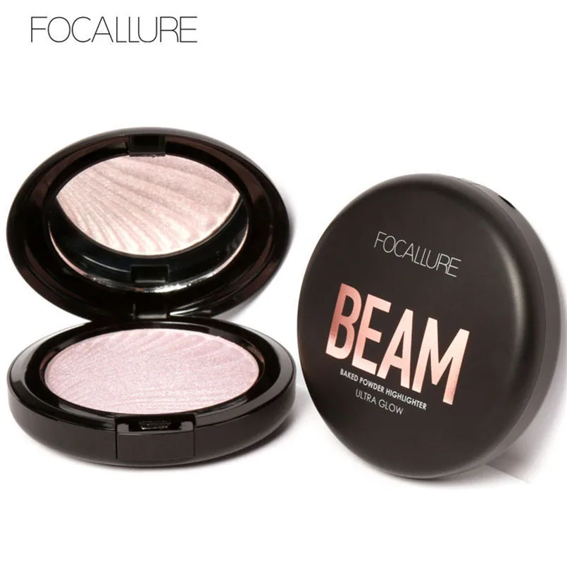 

FOCALLURE Face Foundation Cosmetics Highlighter Powder Natural Brighten Whiten Face Corrector Professional Foundation Maguiagem
