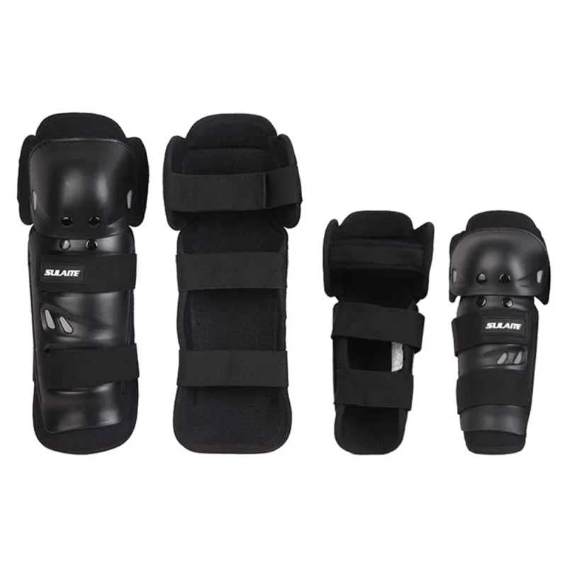 

Adult 4pcs Kit Outdoor Sports Elbow Knee Shin Armor Gear Guard Pads Protector for Bike Motorcycle Bike Racing Skating