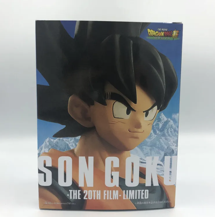 Real Boxed Dragon Ball Z Goku 50-летие Ruyi стоящий вер. Фигурка DBZ памятная Вегета мужские шорты Супер Saiyan Модель 28 см - Цвет: Real Boxed