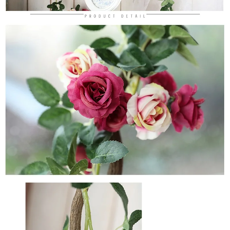 Xuanxiaotong 160 см белые розы Искусственные цветы из ротанга для украшения свадьбы Сад Гирлянда для развешивания шелковые искусственные цветы