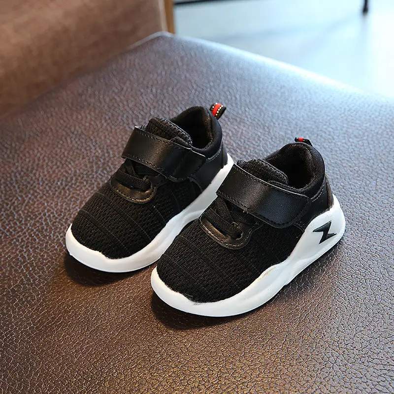 

New 2018 solid Spring/Autumn mesh light baby casual shoes cute cool breathable girls boys sneakers excellent baby toddlers