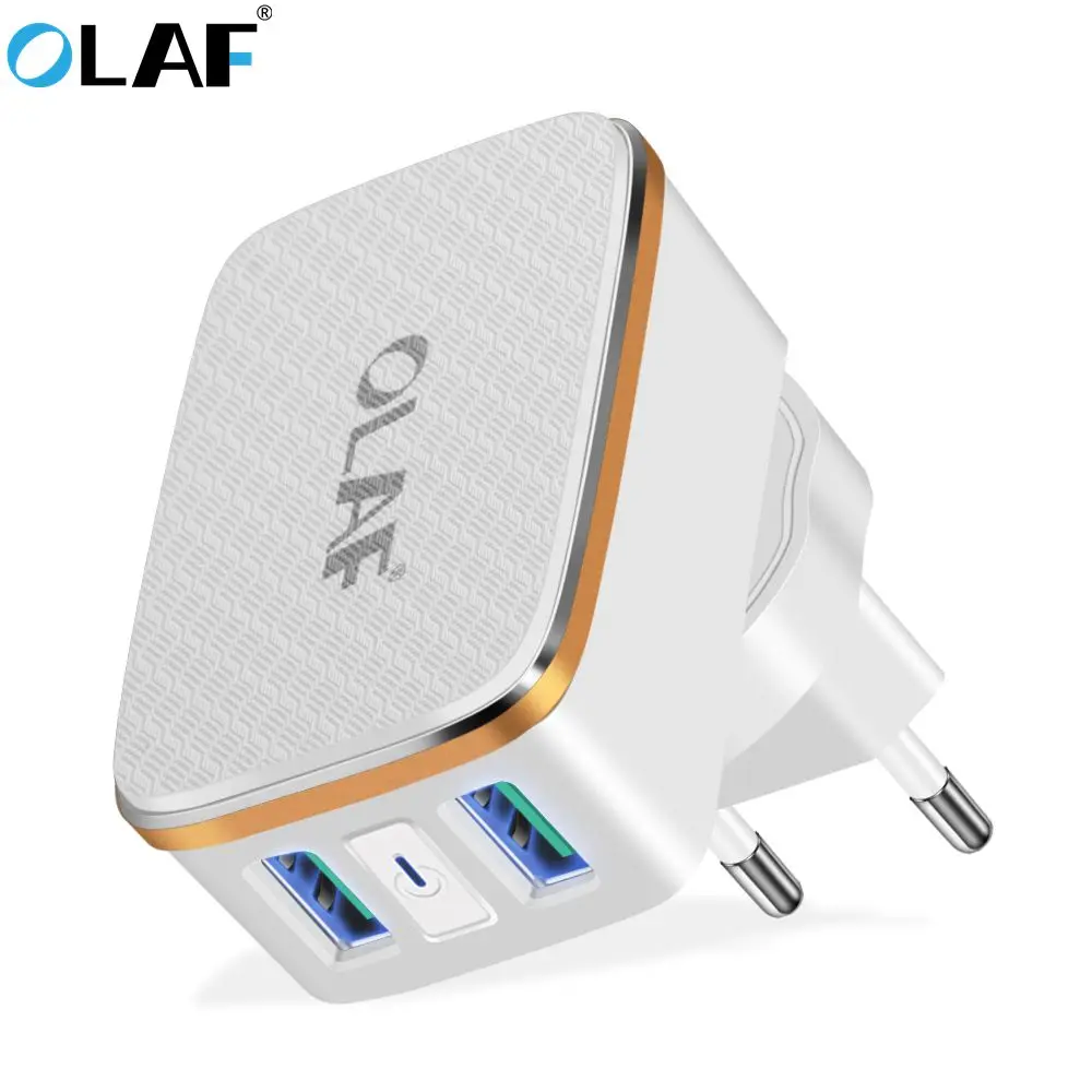 

Olaf 2 Port 5V 3.4A Smart Travel USB Charger Adapter Wall Portable EU Plug Mobile Phone Charger for iPhone Samsung Xiaomi Tablet