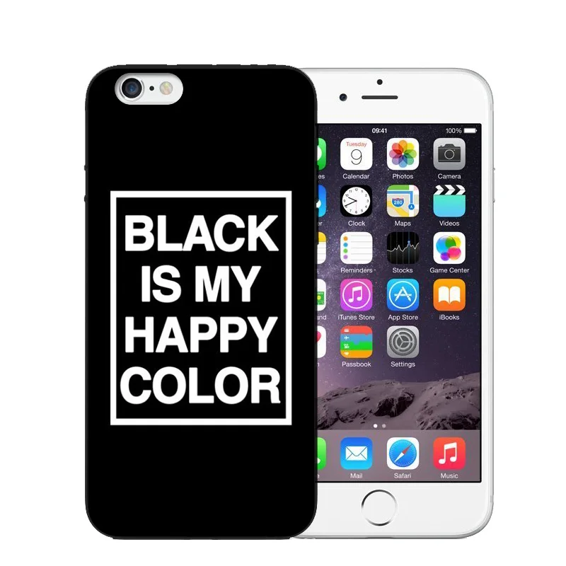 Чехол для телефона из мягкого ТПУ Black is My Happy Color TV Series чехол iphone 6 6s Plus с надписью 7 |
