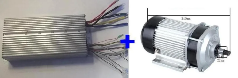 Fast Shipping 1800W 72V DC 36 mofset 1pc brushless motor 1pc controller E bike electric font