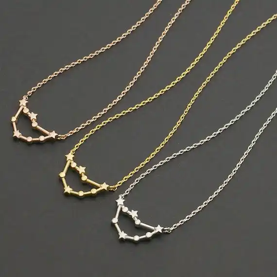 capricorn zodiac necklace