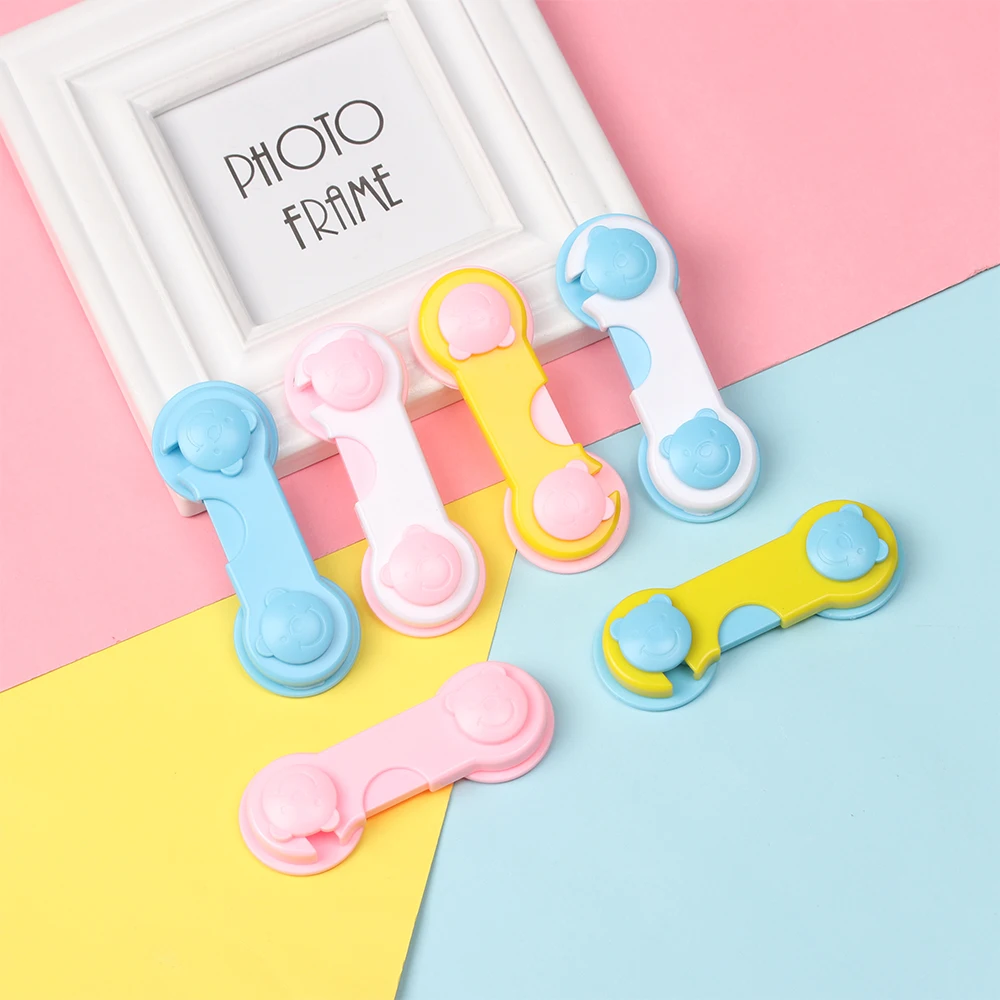 

Plastic Cabinet Lock Child Safety Baby Protection From Children Safe Locks for Refrigerators Baby Security Drawer Latches