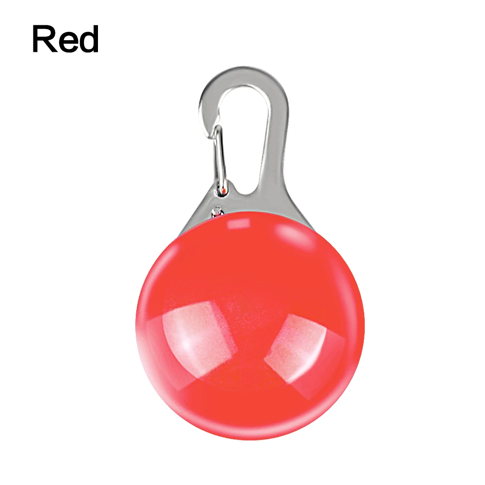 White/Red/RGB/Bule Pet Safety Night light Lamp Cat Dog Collars Pendant Glowing Flash light Luminous Bright in Dark Pet Supplies - Испускаемый цвет: Red