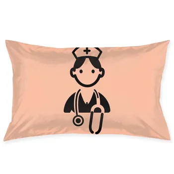 

Pillow Cover 20"X30" Pillowcases Nurse Logo Pillowcase Standard Cushion Case for Sofa Decor Bedroom