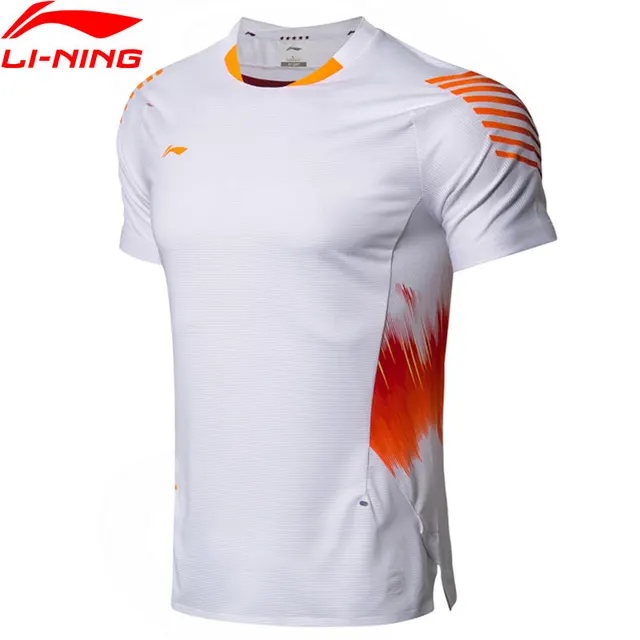 US $33.60 Break CodeLiNing Men Badminton TShirt AT DRY National Team Competition Top LiNing Sports Tees T