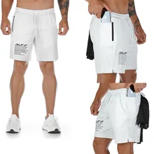 Мужские многофункциональные спортивные шорты для фитнеса, шорты для тренировок с несколькими карманами, летние дышащие быстросохнущие брюки